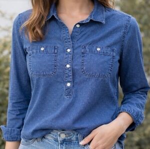 Madewell Blue Dot Shirt Size Small